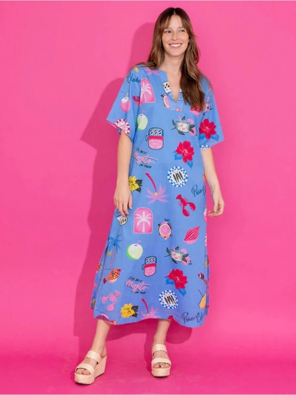 NWT sz small Alden Adair coastal caftan